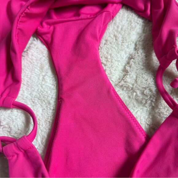 Victoria's Secret | Lotus Pink Side Tie Bikini Bottoms | Size Medium - Picture 4 of 7